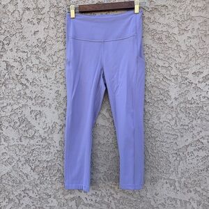 Athleta Purple High-Waisted Cropped Pants